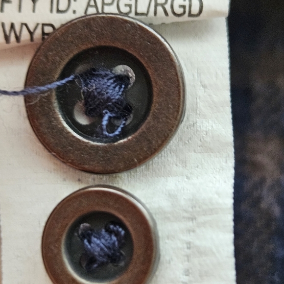 Retrofit Casual Button Up Long Sleeve Hoodie Mens Size Medium Blue Brown - Picture 8 of 9